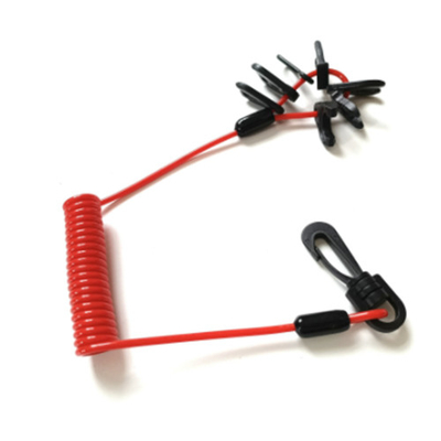 Пластмассовый мягкий рабочий 3,5 мм TPU реактивный лыжник безопасности шнур Pantone цвет Красный / Черный на заказ