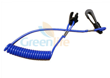 Поводок вытяжного троса безопасности двигателя пластикового модного шнура переключателя убийства голубой пластиковый