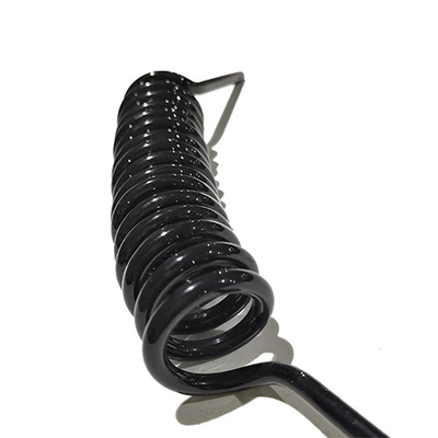 Толщина 6 мм диаметр черный ПУ спиральные пружинные кабели