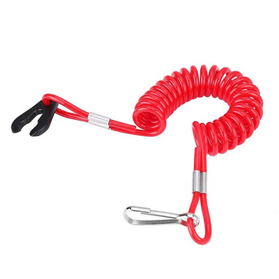 Extendable спиральный талреп водных лыж привязывает красный спиральный шнур полиуретана строки