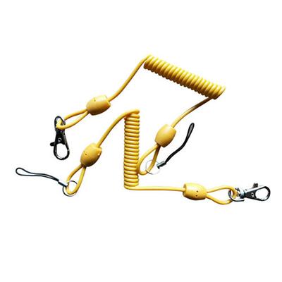 Протягиванный держатель ключевой цепи весны 80 талрепов инструмента Бунге СМ Ретрактабле желтый