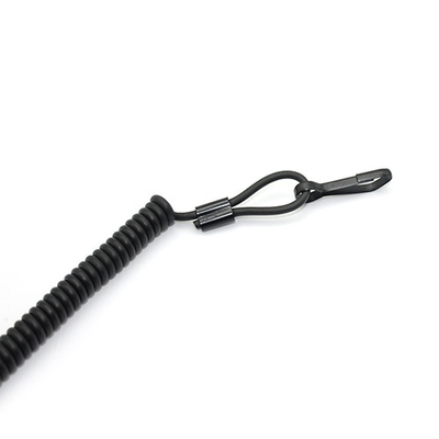 Черный кевлар пистолет удерживающий шнур 4.0 / 5.0 мм диаметром защиты от падения