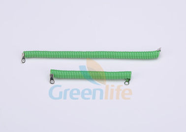 Мягко Тетерс безопасностью зеленого цвета 2.0ММ спиральные длиной клиента различной с отверстиями